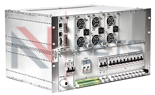 Каркас 19" стоечный 6U, с установкой до 5-ти модулей МП800, 48В