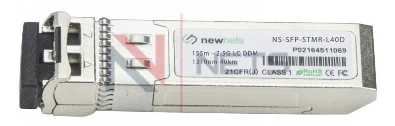 Оптический трансивер SFP Multi-Rate 155M-2.488G длина волны 1310nm, дальность 40км, DDM