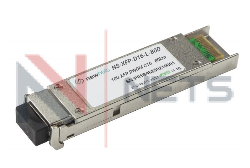 Оптический трансивер NS-XFP 10G DWDM, 16 канал, длина волны 1564.68nm, дальность 80km, LC, DDM