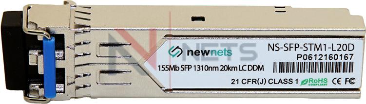 Оптический трансивер SFP 155M длина волны 1310nm, дальность 20км, DDM