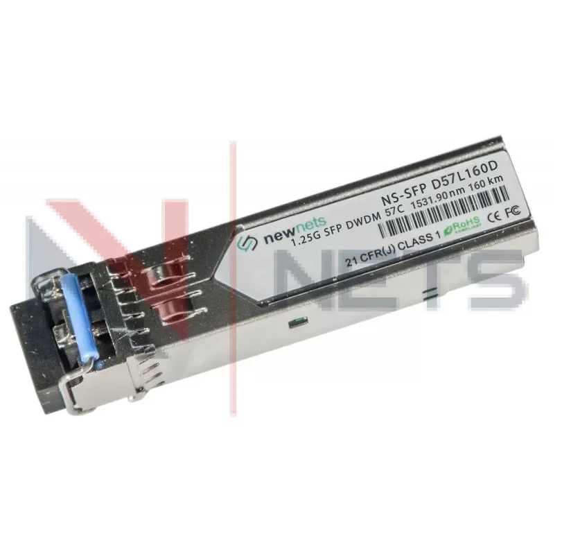 Оптический трансивер NS-SFP 1,25G DWDM, 57 канал, длина волны 1531.90nm, 160km (36dB), LC, DDM