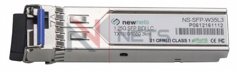 Оптический трансивер NS-SFP-1.25G-W35L3, 1.25G Tx/Rx: 1310/1550nm 3km LC