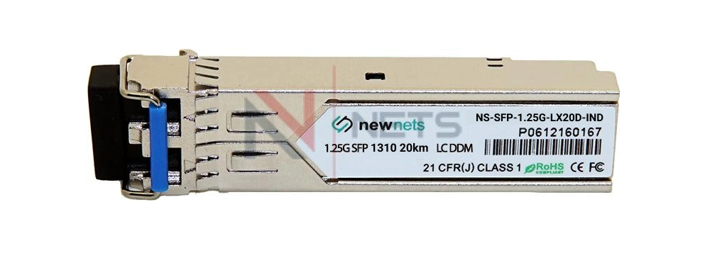 Оптический трансивер NS-SFP-1.25G-LX20D-IND дальность до 20km, длина волны 1310nm, LC, DDM (Indust)
