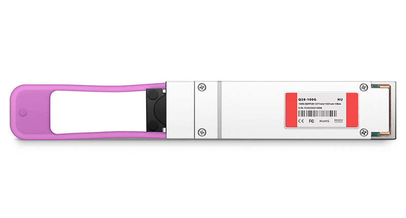 Оптический трансивер NS-QSFP28-100G-W23L10D, 100G Tx/Rx:1270/1330nm 10km, LC, DDM