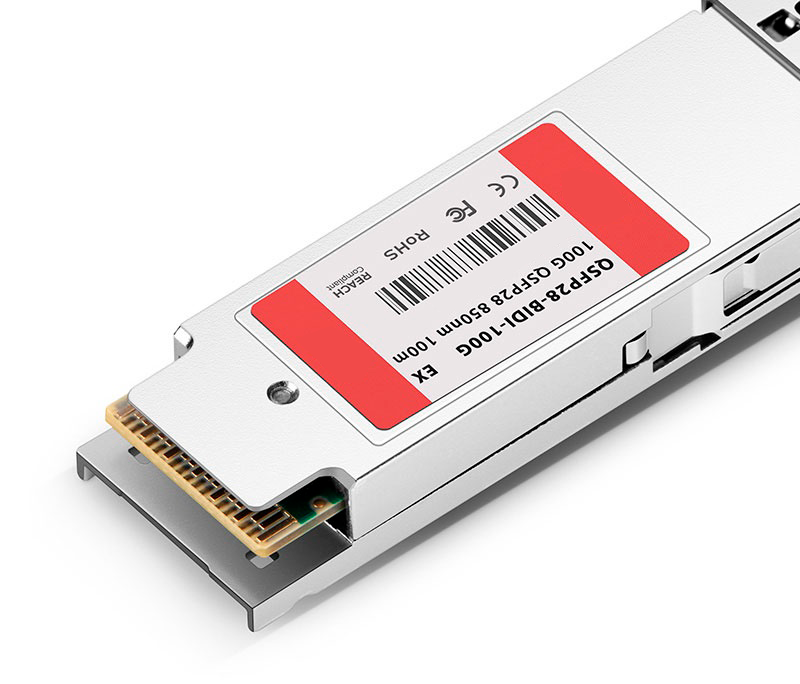 Оптический трансивер NS-QSFP28-100G-SWDM4 дальность до 0.15km MMF, LC